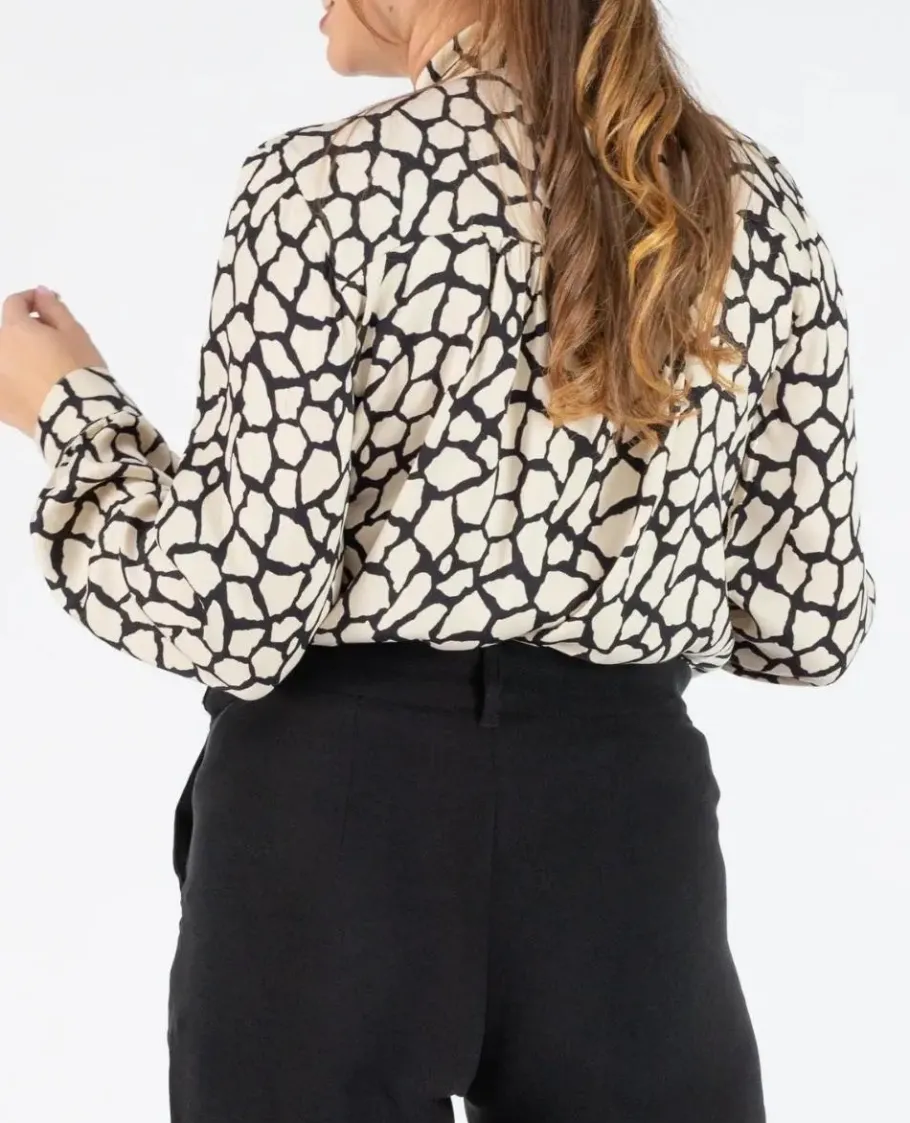 Cache Cœur Hauts-Blouse lavallière de grossesse et d'allaitement Sophie