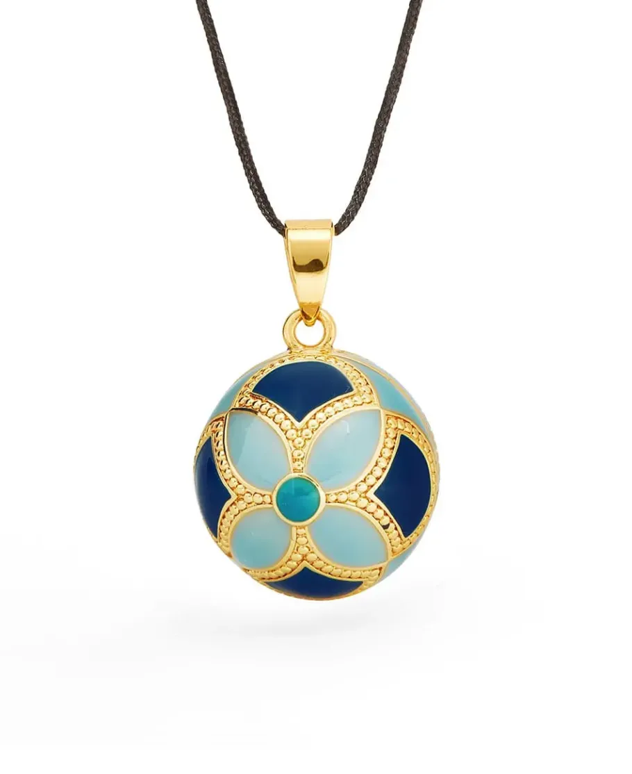 Cache Cœur Bolas De Grossesse | Bolas De Grossesse-Bola de grossesse - Byzance - Email multicolor - Doré Or 18 carats