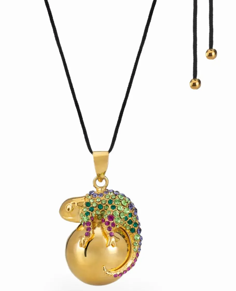 Cache Cœur Bolas De Grossesse | Bolas De Grossesse-Bola de grossesse - Caméléon - Cristaux Swarovski