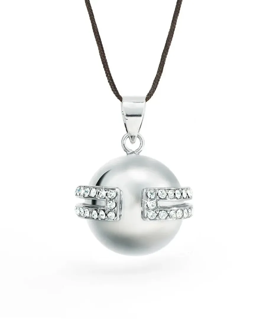 Cache Cœur Bolas De Grossesse | Bolas De Grossesse-Bola de grossesse - Déesse - Rhodium - Cristaux Swarovski