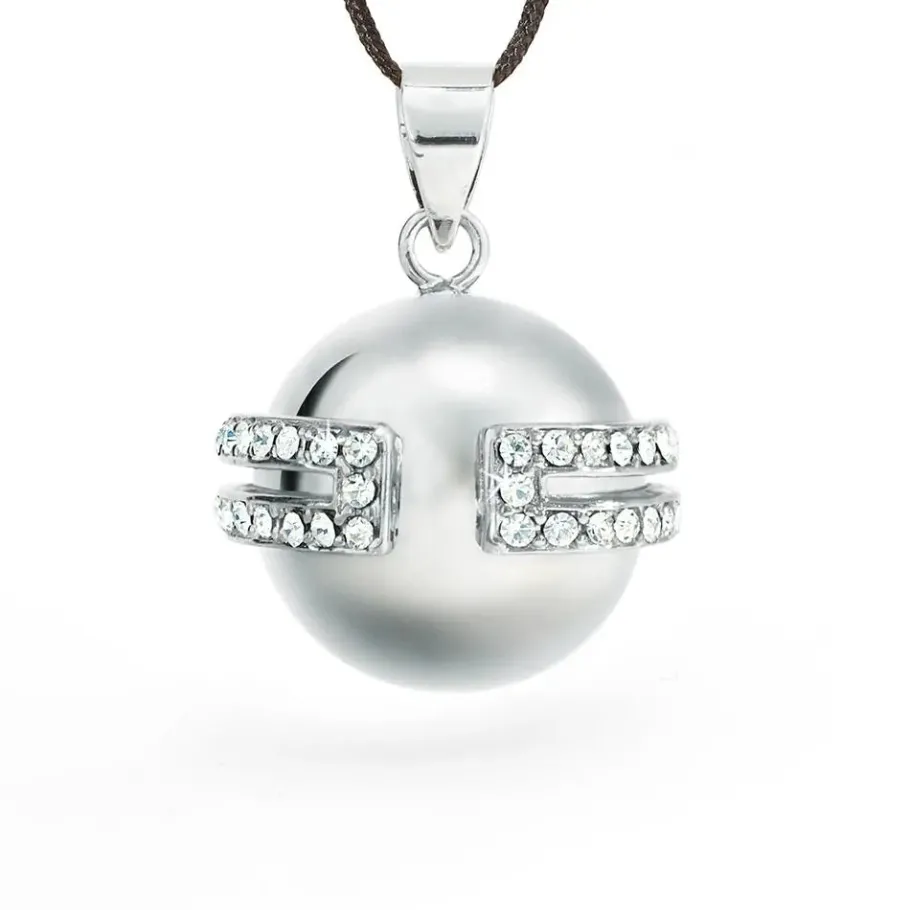 Cache Cœur Bolas De Grossesse | Bolas De Grossesse-Bola de grossesse - Déesse - Rhodium - Cristaux Swarovski