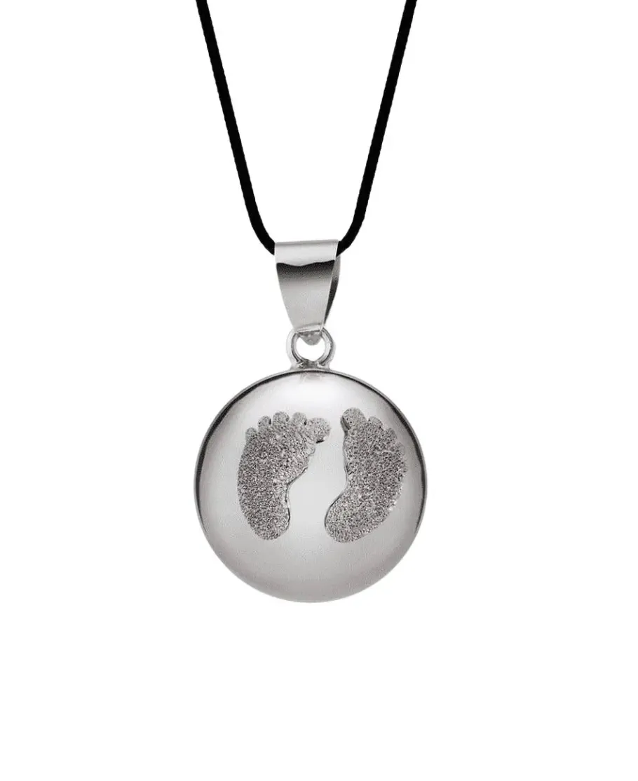 Cache Cœur Bolas De Grossesse | Bolas De Grossesse-Bola de grossesse Babyfeet Black Rhodium