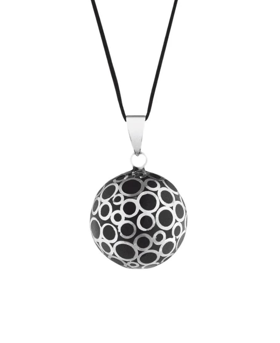 Cache Cœur Bolas De Grossesse | Bolas De Grossesse-Bola de grossesse Bulles email noir