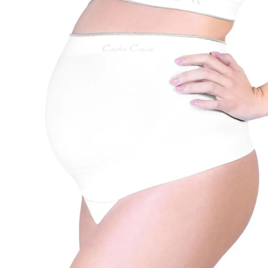 Cache Cœur Ceintures De Grossesse-Ceinture de maintien de grossesse Illusion ivoire