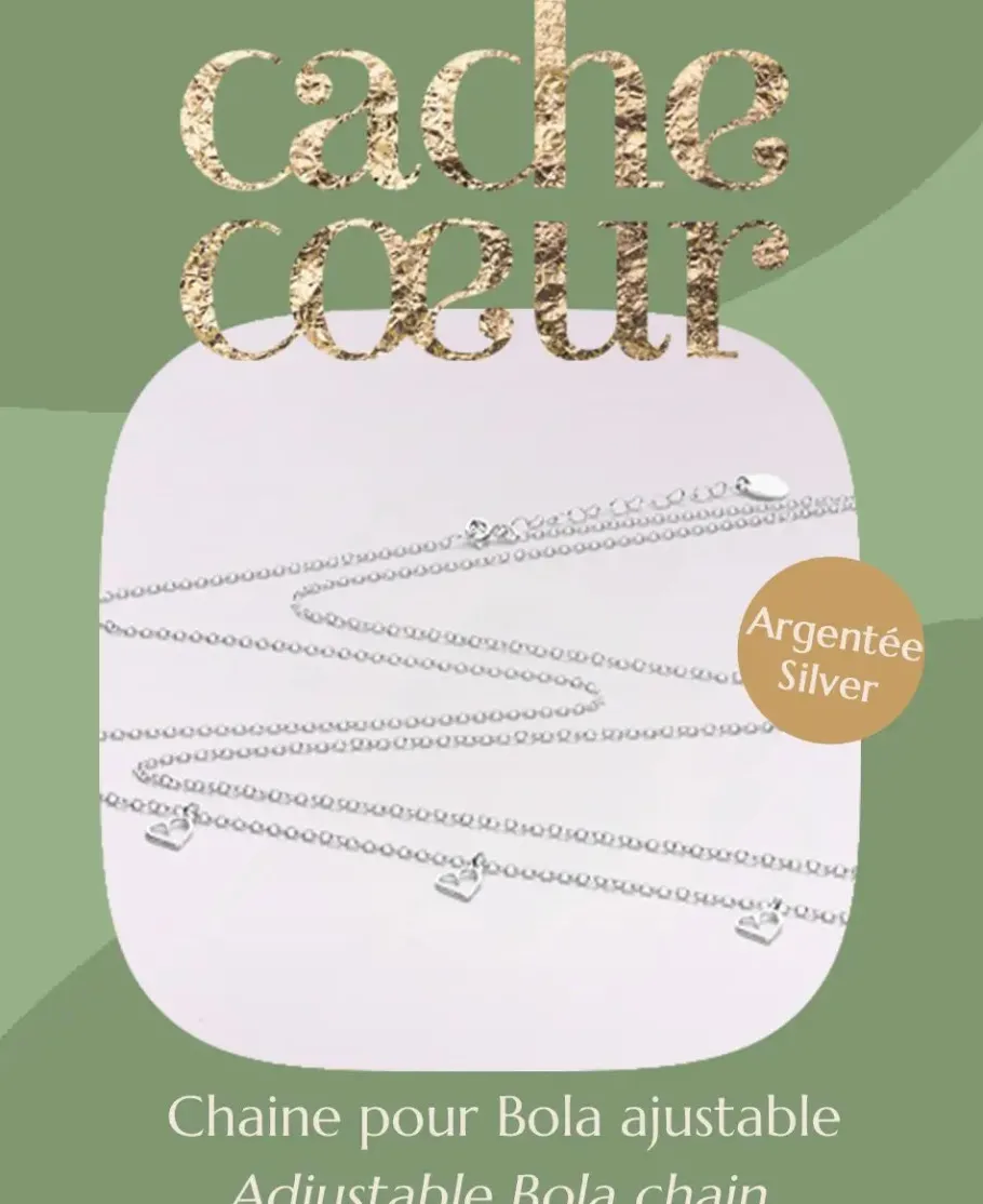 Cache Cœur Bolas De Grossesse | Bolas De Grossesse-Chaine Argentée pour bola grossesse