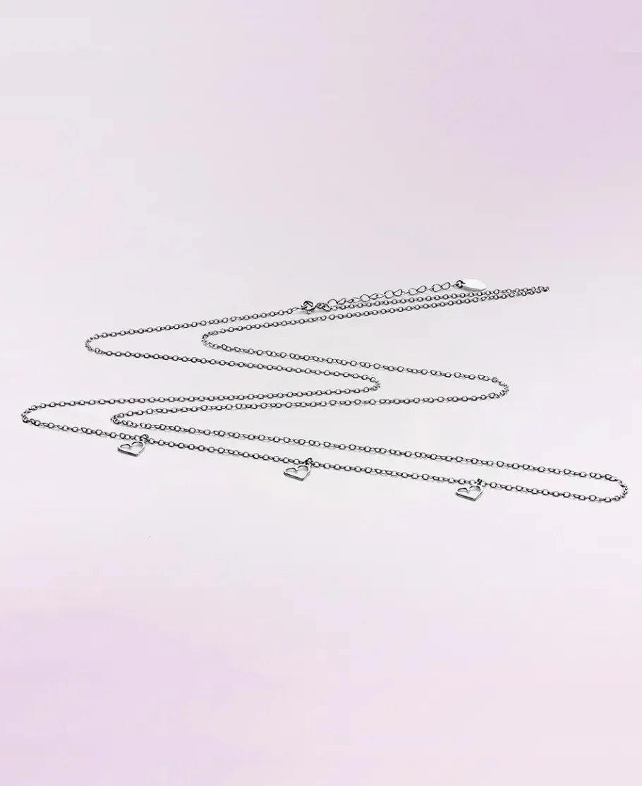 Cache Cœur Bolas De Grossesse | Bolas De Grossesse-Chaine Black rhodium pour bola grossesse