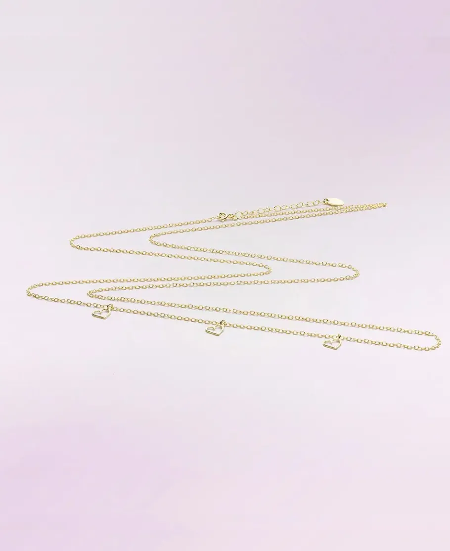 Cache Cœur Bolas De Grossesse | Bolas De Grossesse-Chaine Dorée à l'or fin pour bola grossesse