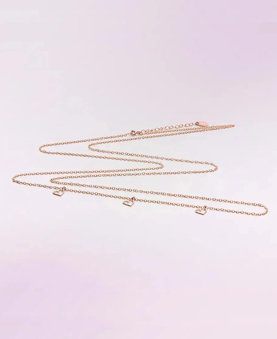 Cache Cœur Bolas De Grossesse | Bolas De Grossesse-Chaine Dorée à l'or rose pour bola grossesse