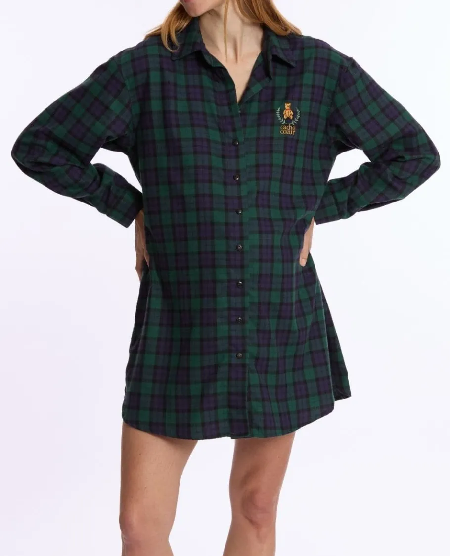 chemise_de_nuit_de_grossesse_et_dallaitement_teddy_vert_3.webp Cache Cœur Homewear | Nuisettes Grossesse-Chemise de nuit de grossesse et d’allaitement Teddy vert