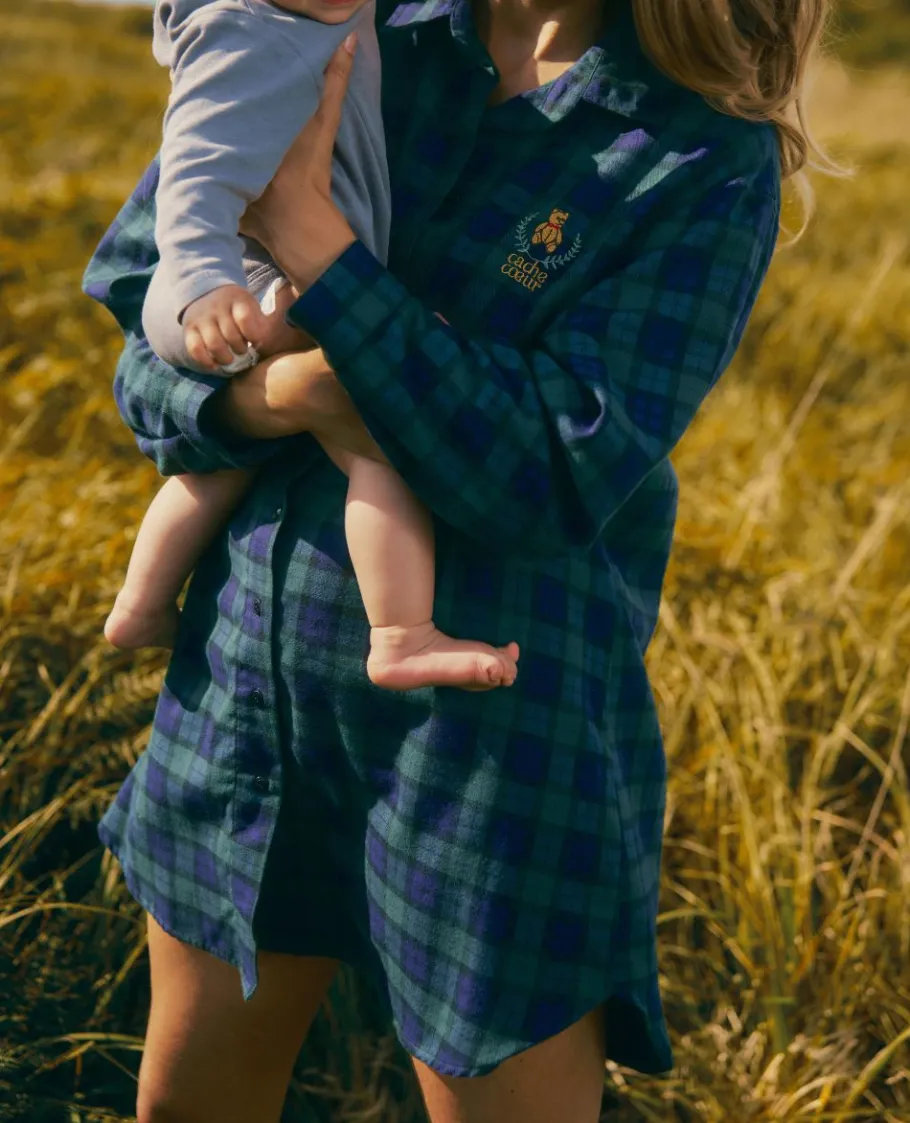 chemise_de_nuit_de_grossesse_et_dallaitement_teddy_vert_7.webp Cache Cœur Homewear | Nuisettes Grossesse-Chemise de nuit de grossesse et d’allaitement Teddy vert