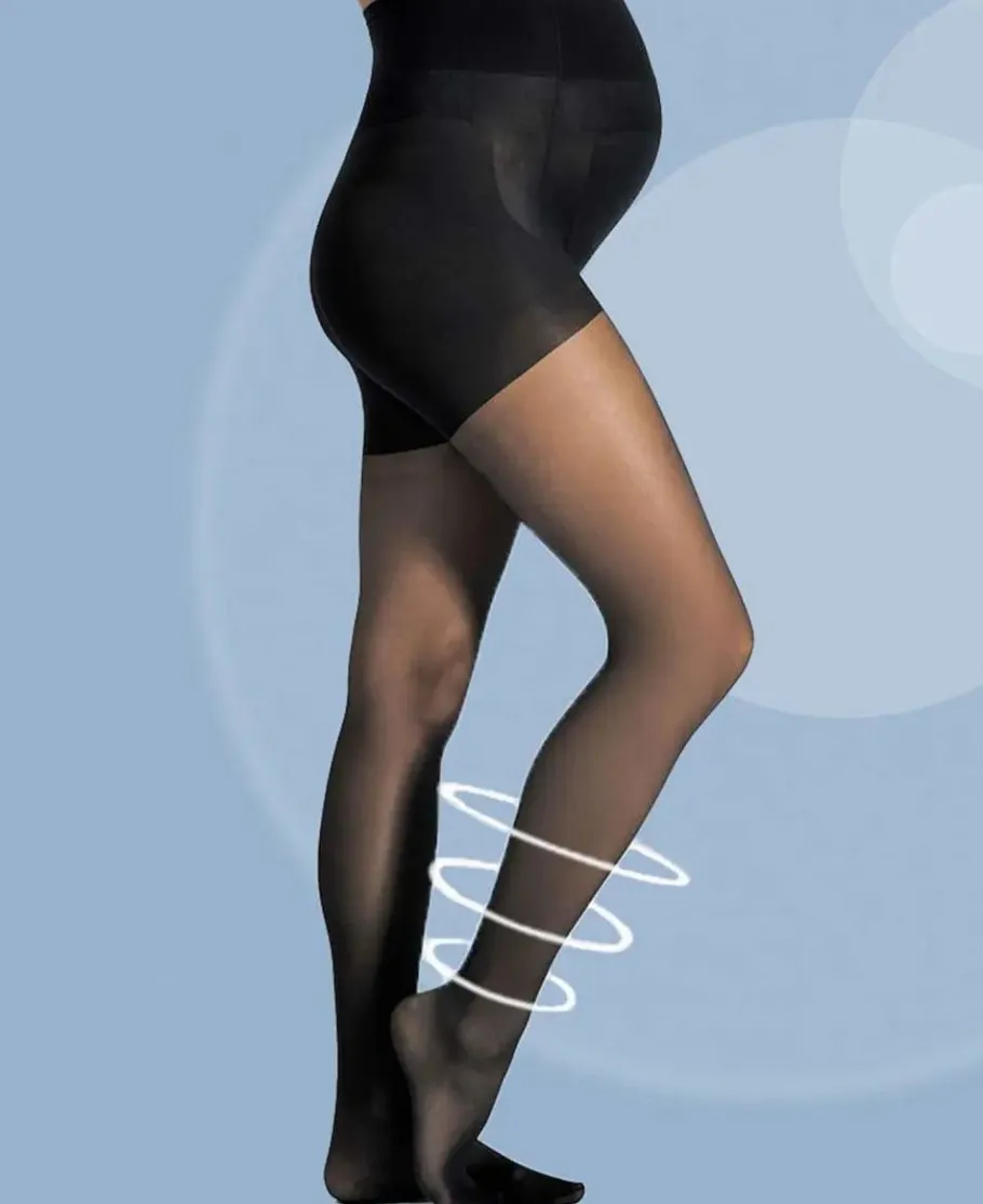 Cache Cœur Collants Et Leggings De Grossesse-Collant de grossesse fin Activ'Light