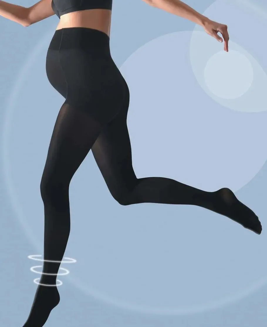 Cache Cœur Collants Et Leggings De Grossesse-Collant de grossesse opaque Activ'Soft noir