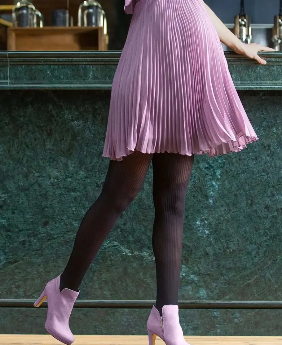 Cache Cœur Collants Et Leggings De Grossesse-Collant de grossesse opaque Lena noir