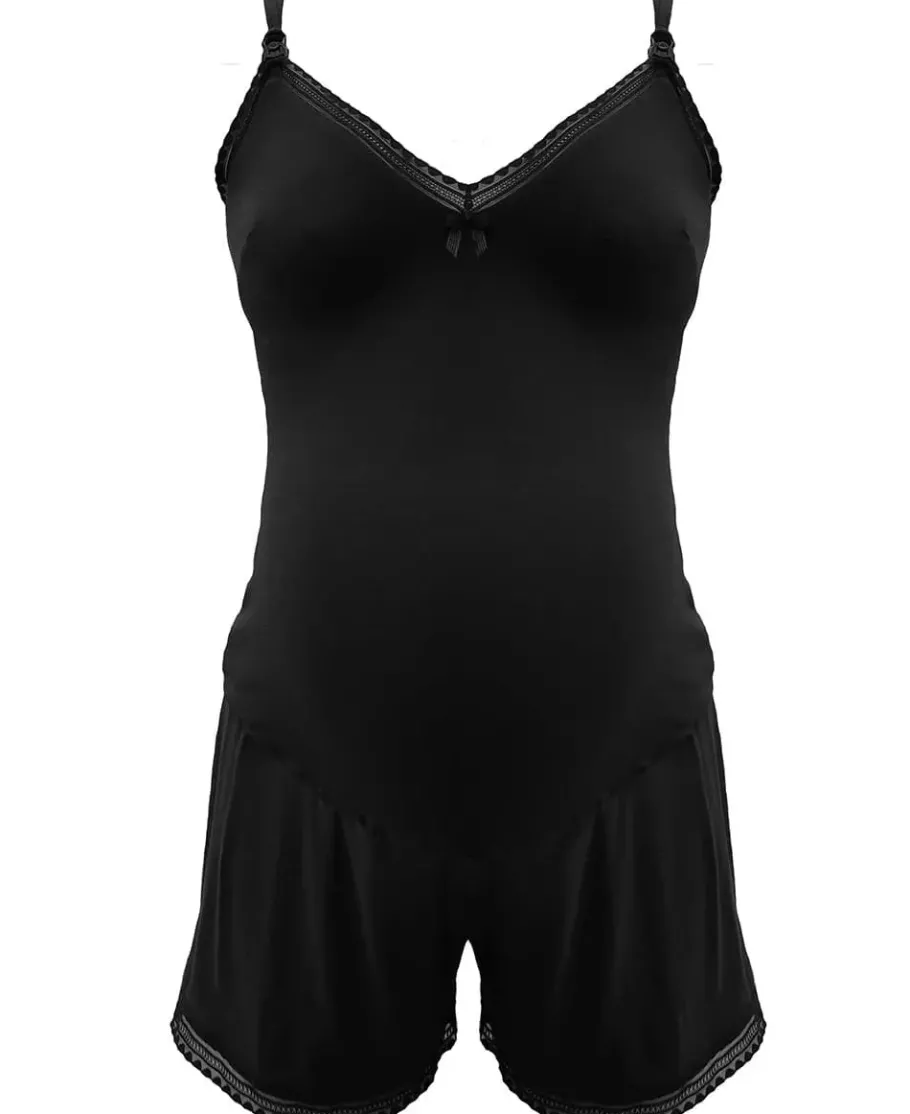 Cache Cœur Nuisettes Grossesse | Pyjamas & Homewear-Combishort de grossesse Milk