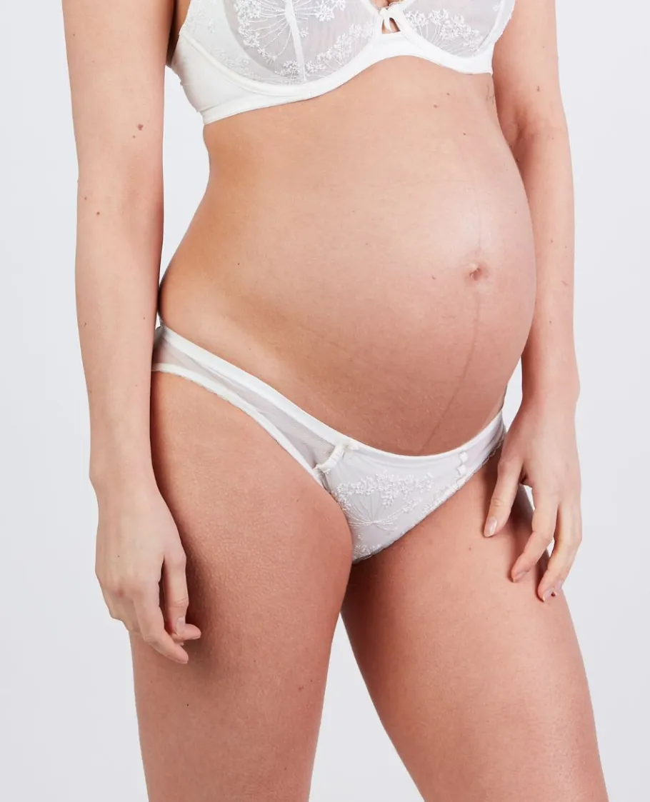 Cache Cœur Culottes De Grossesse | Culottes Et Shortys-Culotte grossesse LOUISE ivoire