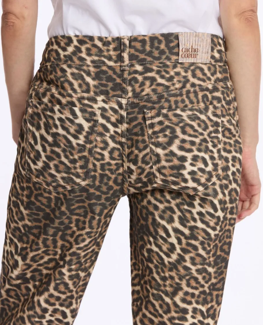 Cache Cœur Pantalons, Jupes & Shorts | Jeans-Jean coupe droite de grossesse Leo