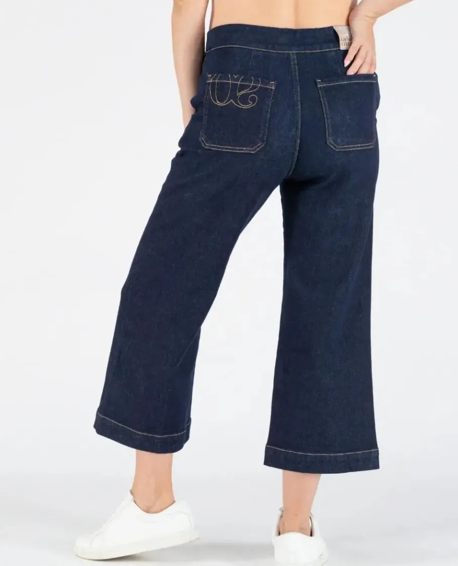 Cache Cœur Pantalons, Jupes & Shorts | Jeans-Jean de grossesse cropped wide leg Jill brut