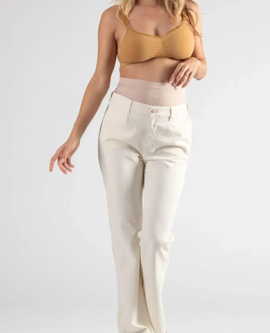 Cache Cœur Pantalons, Jupes & Shorts | Jeans-Jean de grossesse flare Sabrina beige