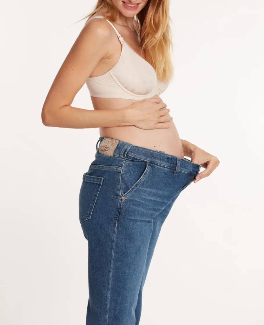 Cache Cœur Pantalons, Jupes & Shorts | Jeans-Jean de grossesse mom fit Carrie mid blue used