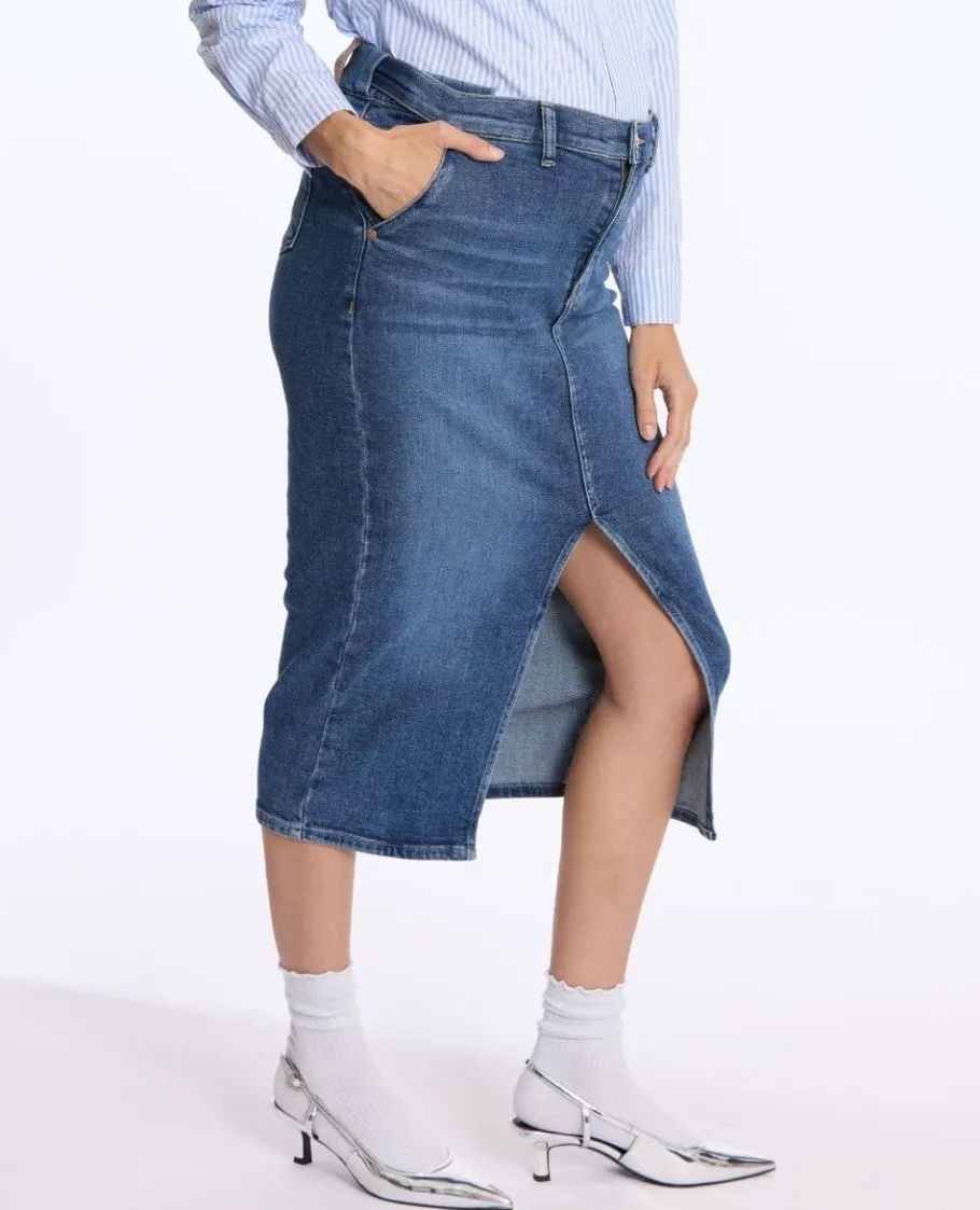 Cache Cœur Pantalons, Jupes & Shorts | Jeans-Jupe crayon de maternité Emma
