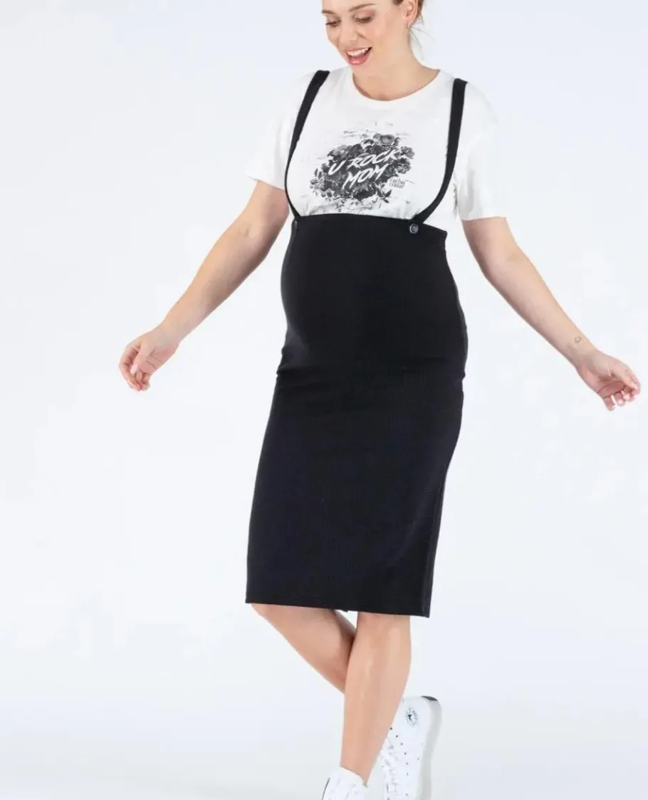 Cache Cœur Pantalons, Jupes & Shorts-Jupe crayon grossesse Alicia noir