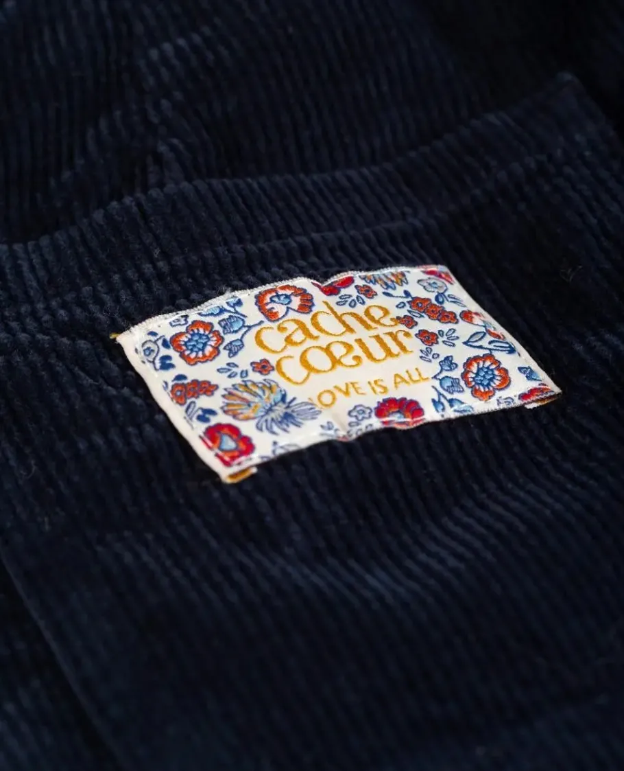 Cache Cœur Pantalons, Jupes & Shorts | Jeans-Jupe velours de grossesse Bonnie marine