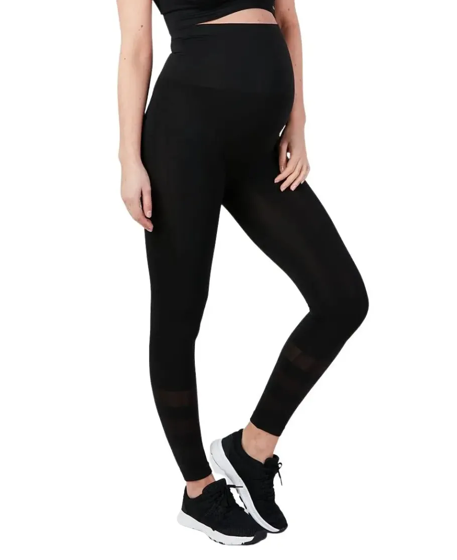 Cache Cœur Homewear | Sportswear De Maternité-Legging de sport et de grossesse Woma noir