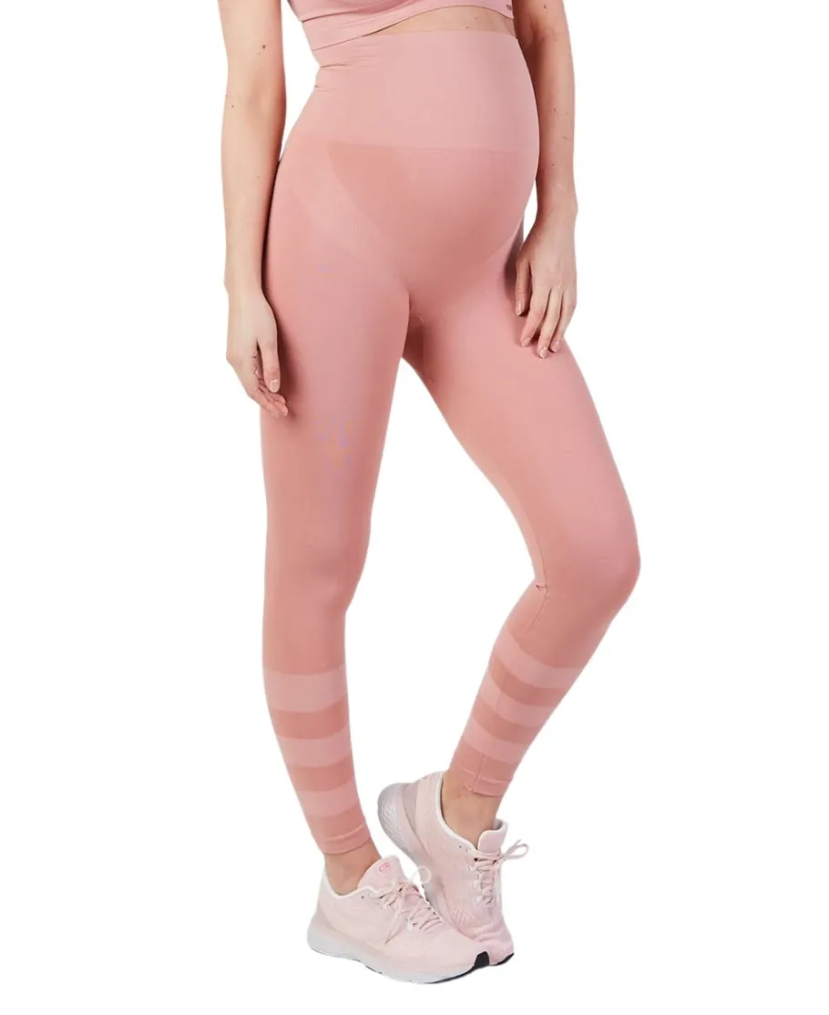 Cache Cœur Sportswear De Maternité | Collants Et Leggings De Grossesse-Legging de sport et de grossesse Woma rose
