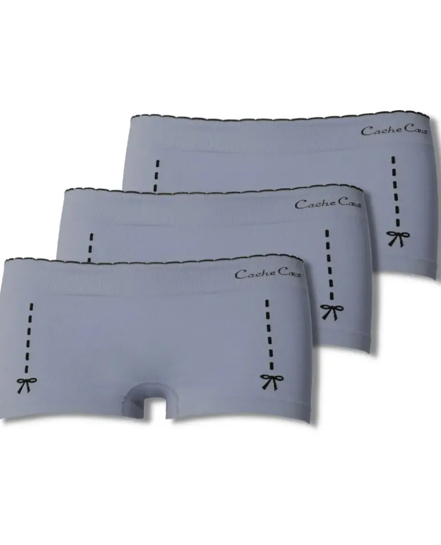 Cache Cœur Bundles / Pack / Lots | Bundles / Pack / Lots-Lot de 3 Shorty de grossesse Illusion gris