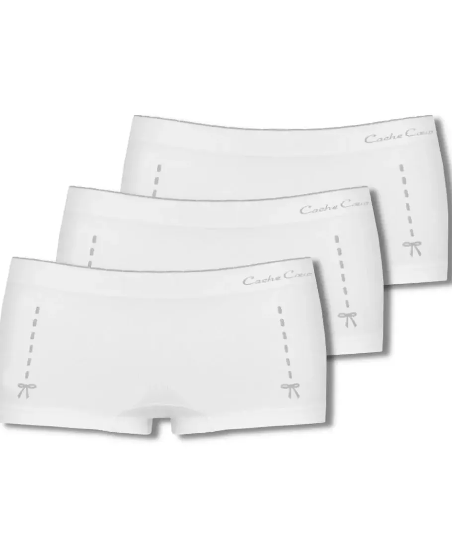 Cache Cœur Bundles / Pack / Lots | Bundles / Pack / Lots-Lot de 3 Shorty de grossesse Illusion ivoire