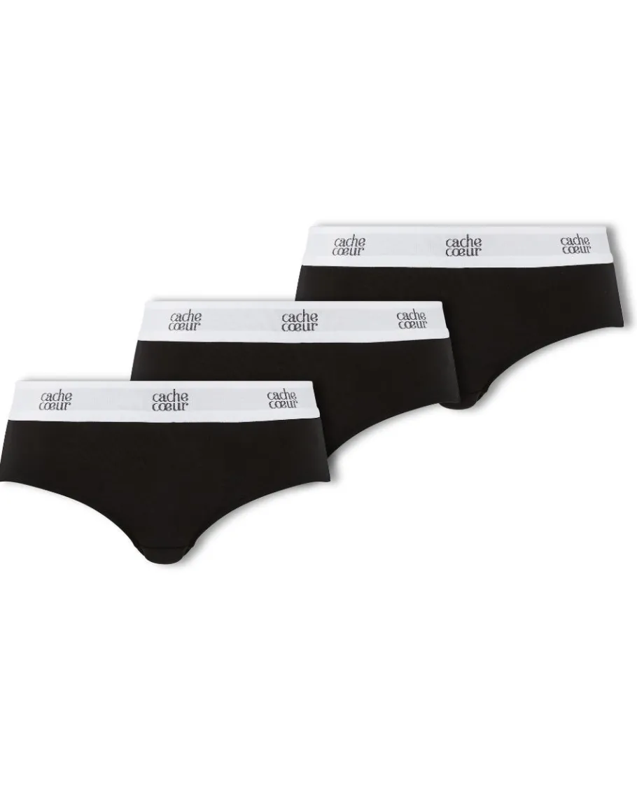 Cache Cœur Bundles / Pack / Lots | Bundles / Pack / Lots-Lot de 3 shorty Life Noir