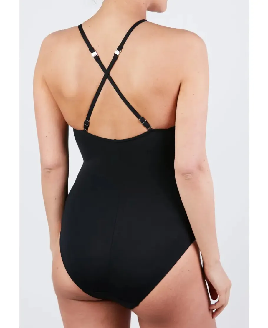 Cache Cœur Maillots De Bain De Grossesse | Maillots De Bain Allaitement-Maillot de bain de grossesse Brisbane noir
