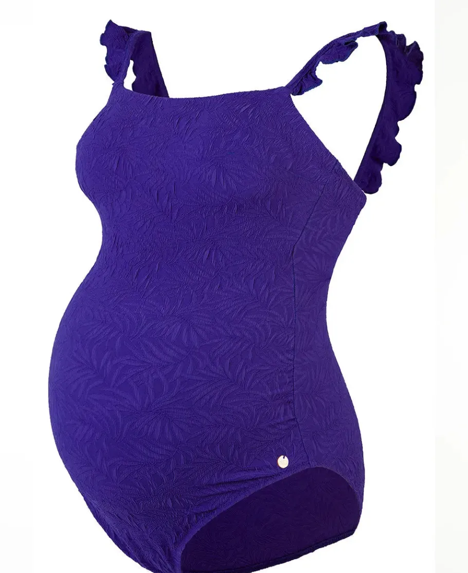 Cache Cœur Maillots De Bain De Grossesse | Maillots De Bain Allaitement-Maillot de bain de grossesse Maldives violet