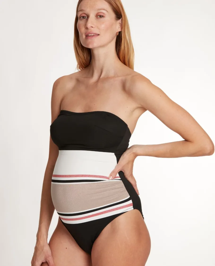 Cache Cœur Maillots De Bain De Grossesse | Maillots De Bain Allaitement-Maillot de bain de maternité Riviera