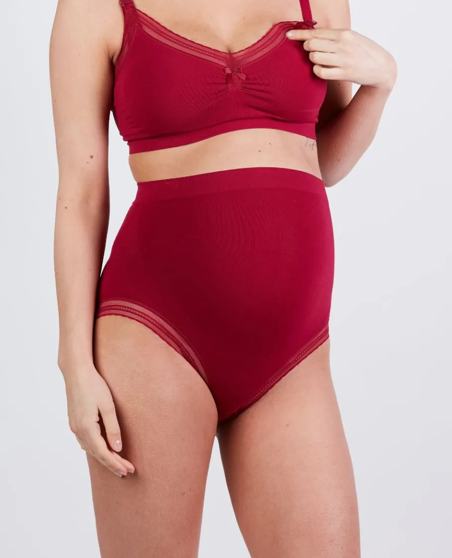 Cache Cœur Culottes De Grossesse | Culottes Et Shortys-Maxi culotte de grossesse sans couture Milk