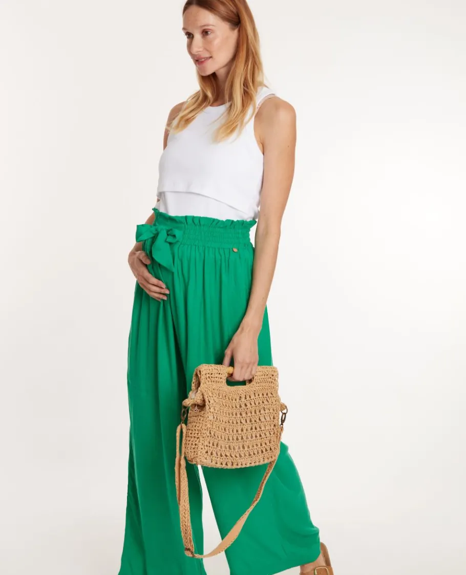 Cache Cœur Pantalons, Jupes & Shorts-Pantalon de grossesse Sahel Vert