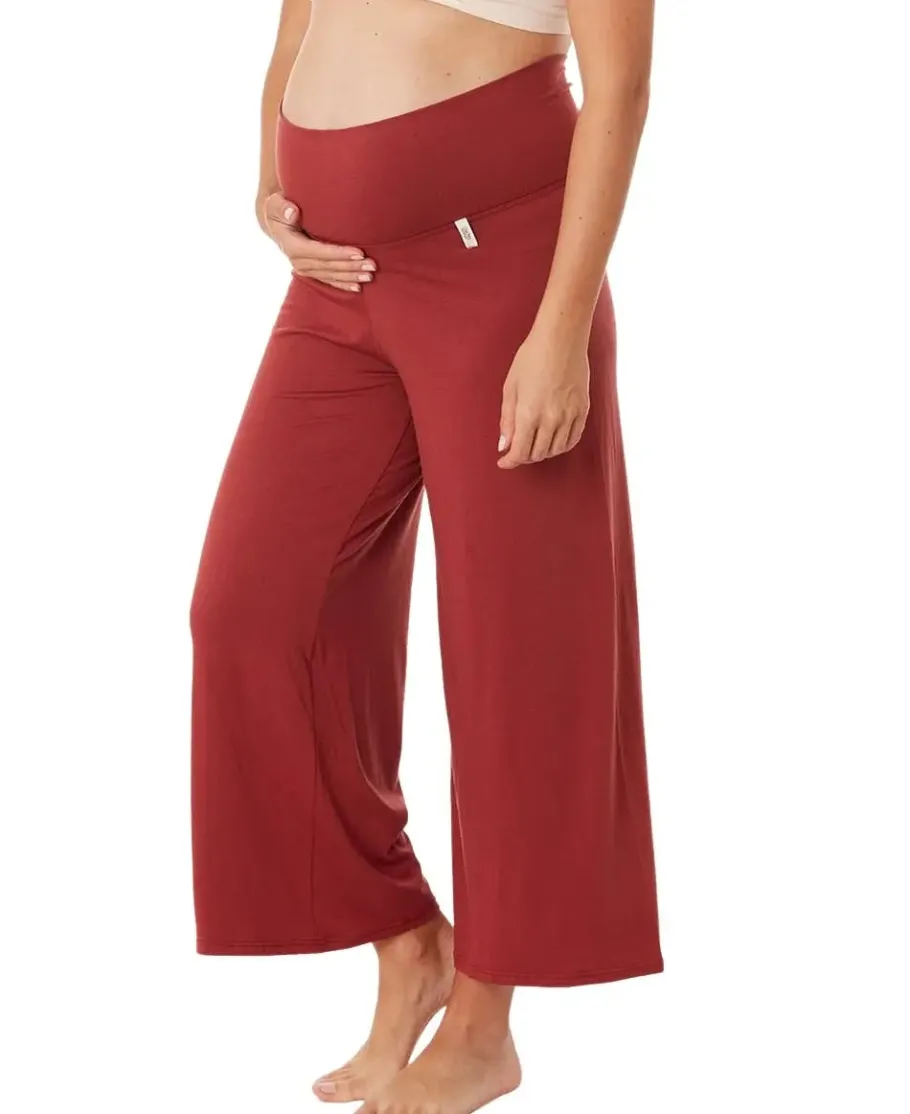 Cache Cœur Homewear | Pyjamas Grossesse-Pantalon 7/8ème de grossesse Origin terracotta