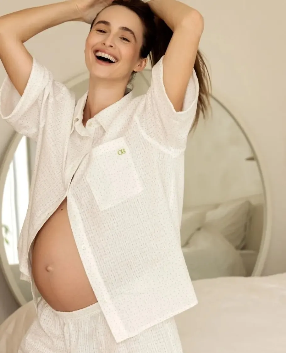 Cache Cœur Homewear | Pyjamas Grossesse-Pyjashort de grossesse et d’allaitement Paulette