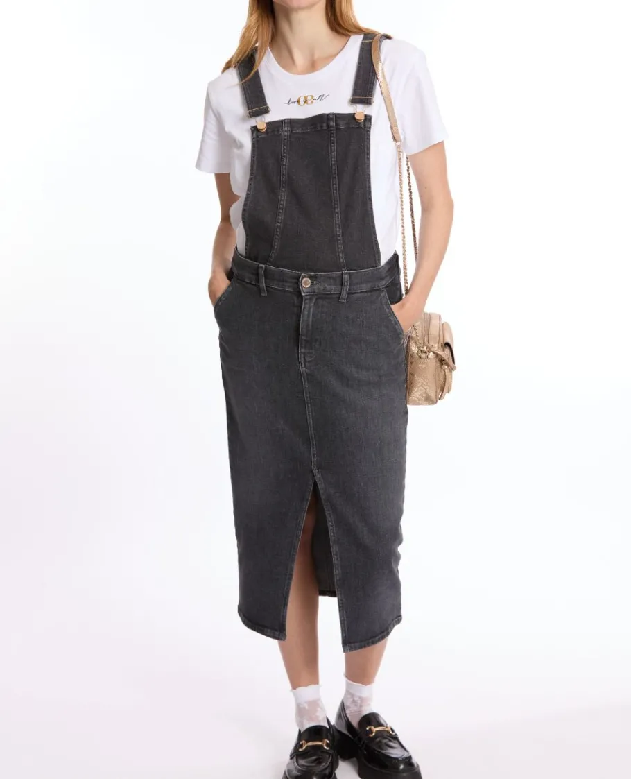Cache Cœur Jeans-Salopette de grossesse Emma gris used
