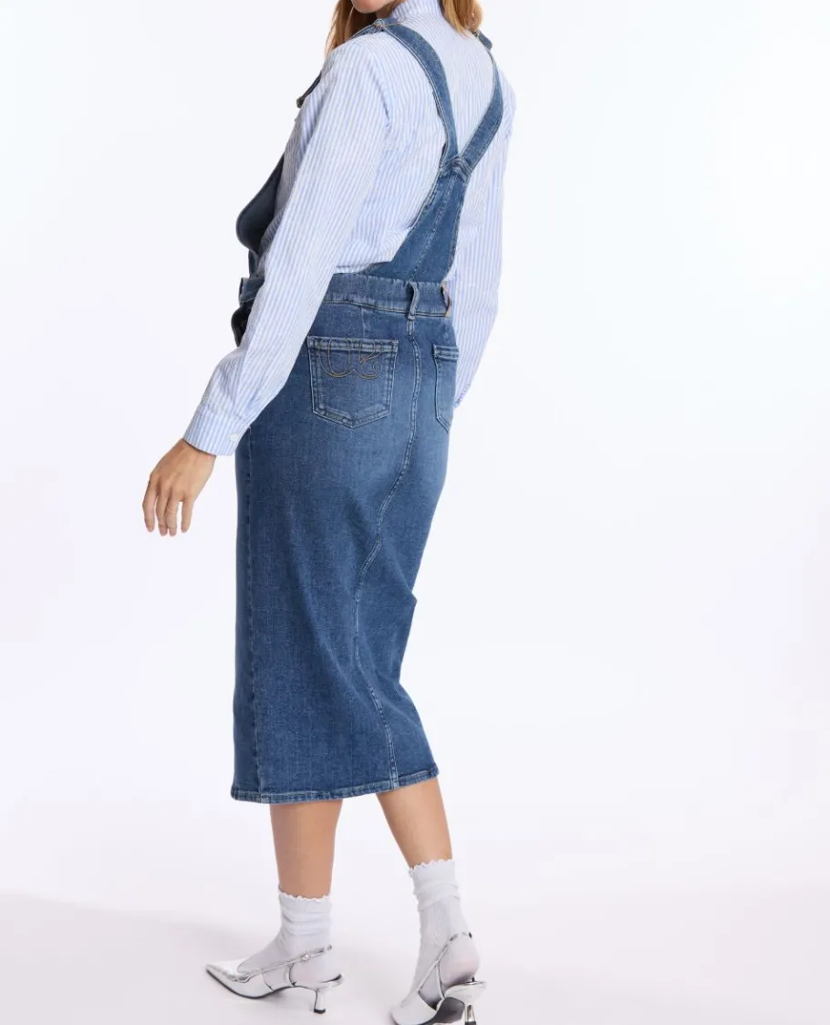 Cache Cœur Jeans-Salopette de grossesse Emma mid blue used