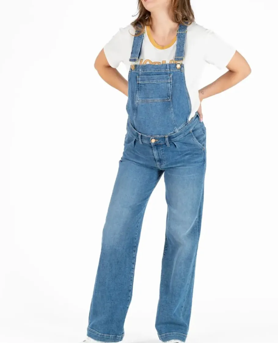 Cache Cœur Pantalons, Jupes & Shorts | Salopettes & Combinaisons-Salopette de grossesse en jean Kelly mid blue