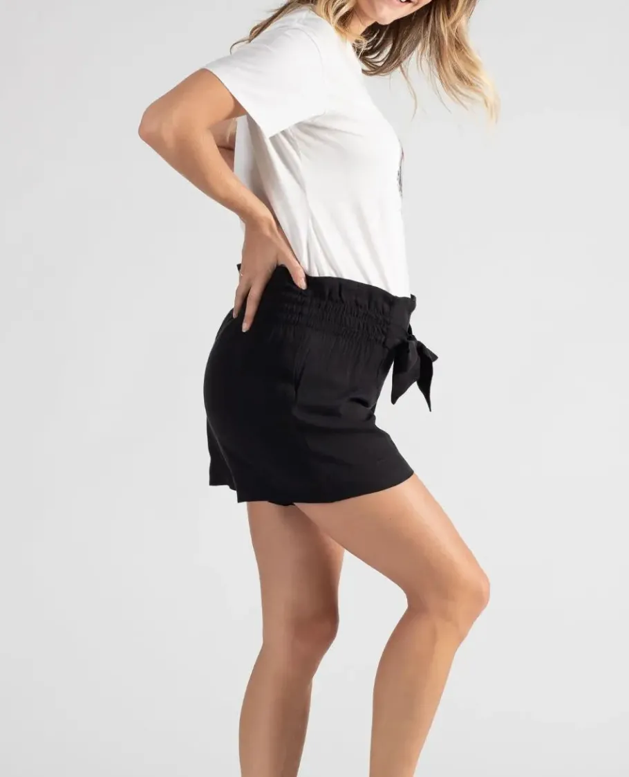 Cache Cœur Pantalons, Jupes & Shorts-Short de grossesse Nubie noir
