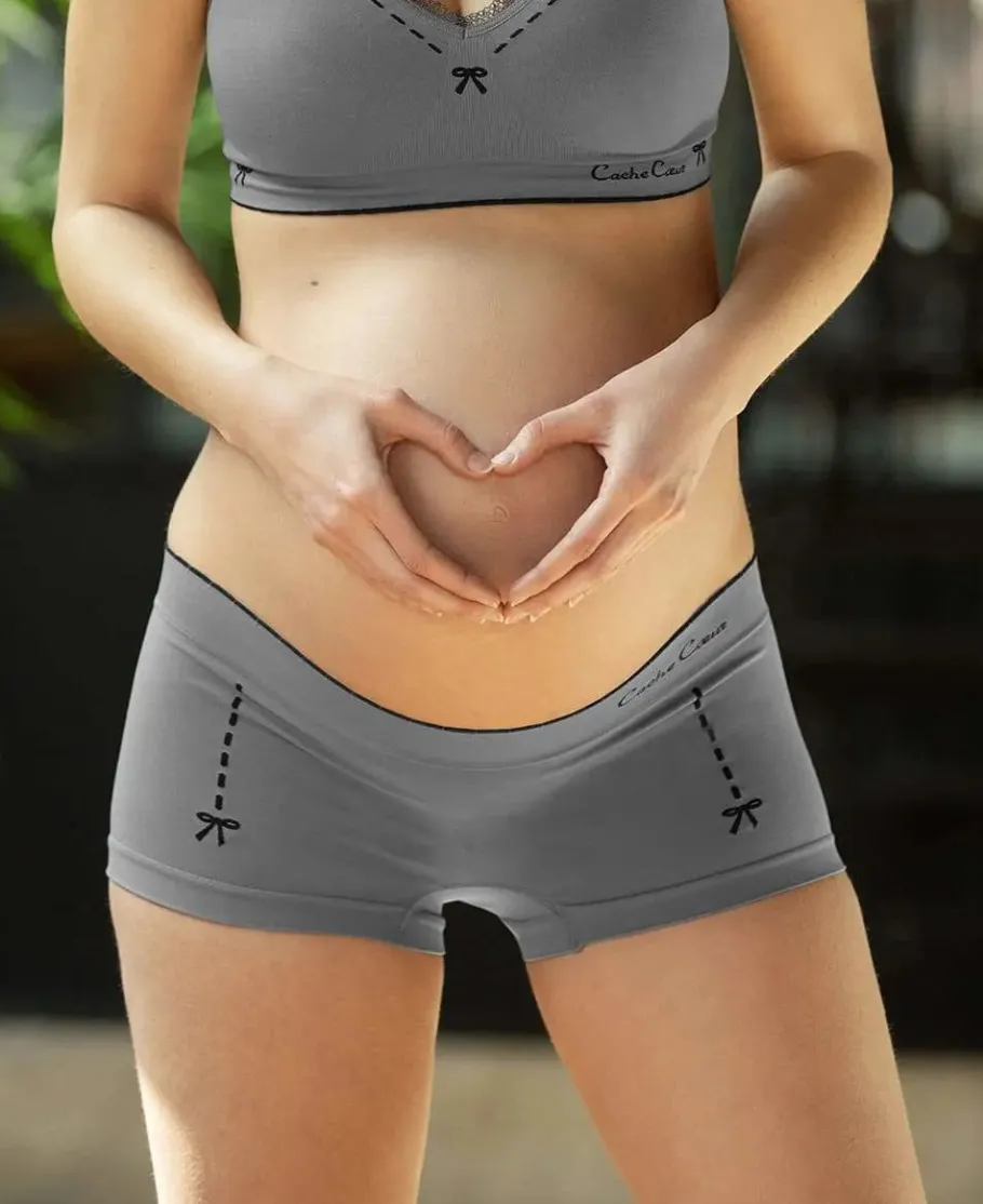 Cache Cœur Culottes De Grossesse | Culottes Et Shortys-Shorty de grossesse Illusion