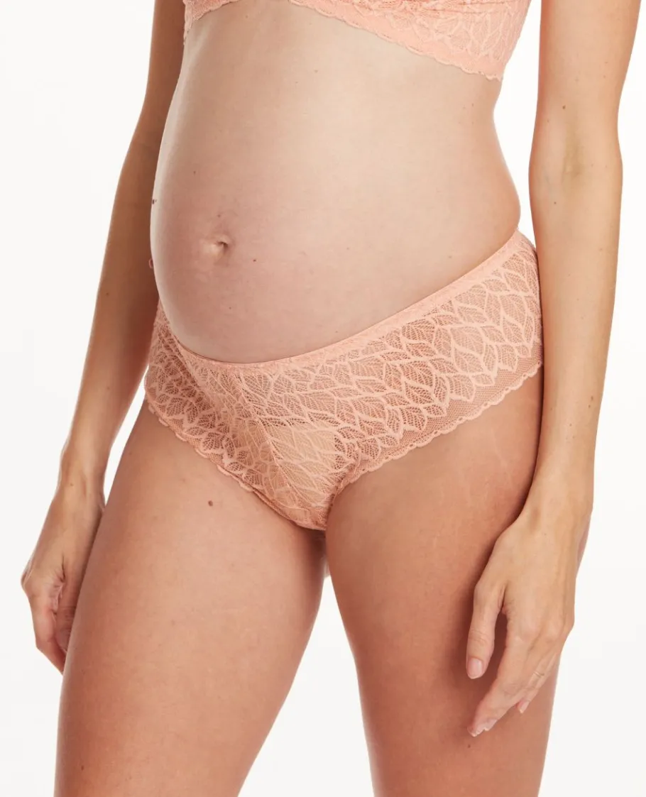Cache Cœur Culottes De Grossesse | Culottes Et Shortys-Shorty de maternité Bliss Pêche