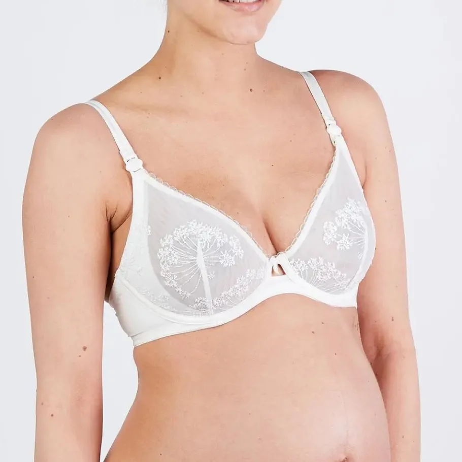 Cache Cœur Soutiens-gorge Avec Armatures | Soutiens-gorge Avec Armature-Soutien gorge classique LOUISE grossesse et allaitement ivoire