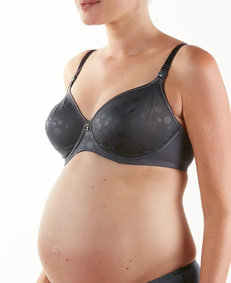 Cache Cœur Soutiens-gorge Avec Armatures | Soutiens-gorge Avec Armature-Soutien-gorge de grossesse et d'allaitement Gloss Ardoise