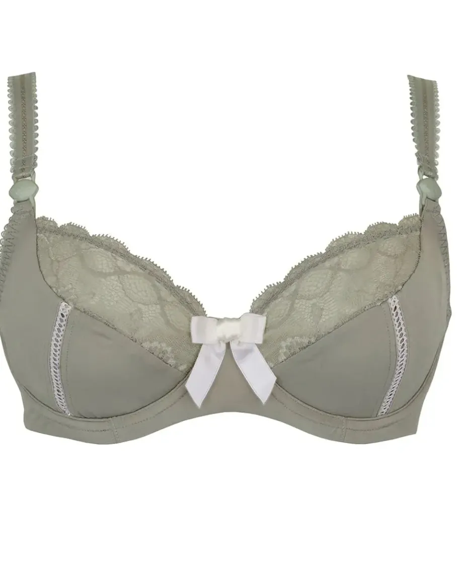 Cache Cœur Soutiens-gorge Avec Armatures | Soutiens-gorge Avec Armature-Soutien-gorge de grossesse et d'allaitement Lisa kaki