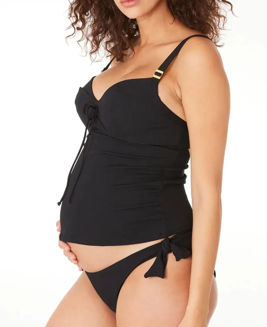 Cache Cœur Maillots De Bain De Grossesse | Maillots De Bain Allaitement-Tankini de grossesse avec armatures Porto Vecchio