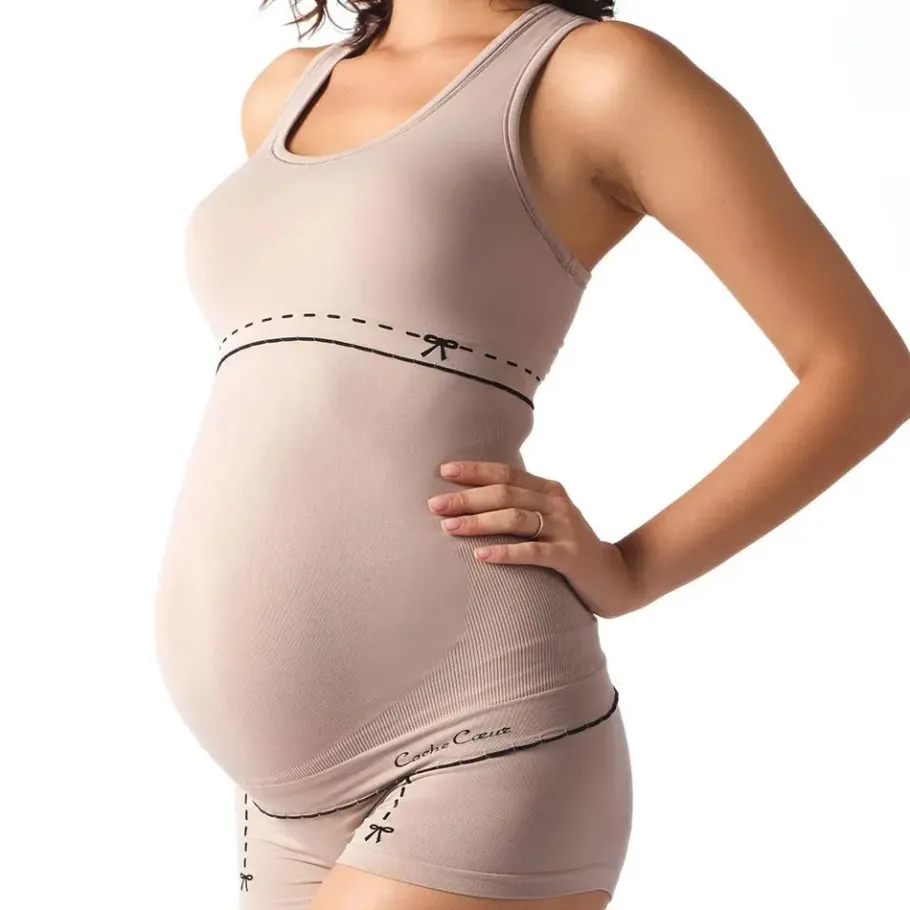 Cache Cœur Pyjamas & Homewear | Hauts-Top de grossesse et d'allaitement Illusion beige