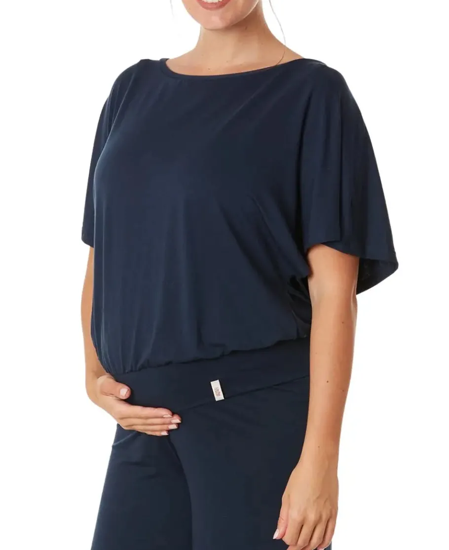 Cache Cœur Chemises Et Tops D'allaitement | Pyjamas & Homewear-Top de grossesse et d'allaitement Origin indigo